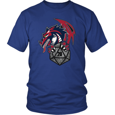 Dragon D20 DND T-Shirt - Luxurious Inspirations