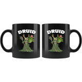 Druid Cat Black Mug - Funny Class DND D&D Dungeons And Dragons Coffee Cup - Luxurious Inspirations