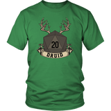 Druid Dice D20 DND T-Shirt - Luxurious Inspirations