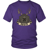 Druid Dice D20 DND T-Shirt - Luxurious Inspirations