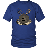 Druid Dice D20 DND T-Shirt - Luxurious Inspirations