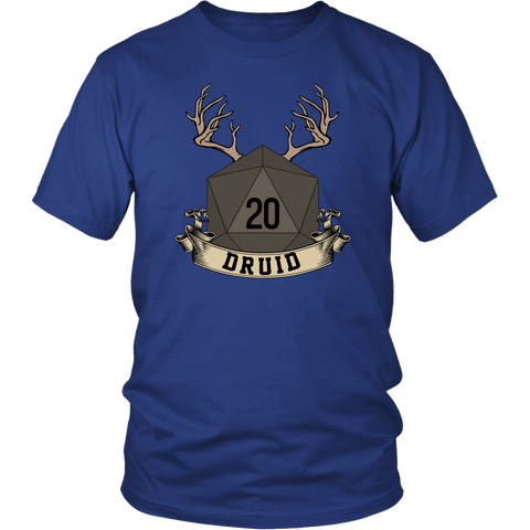 Druid Dice D20 DND T-Shirt - Luxurious Inspirations