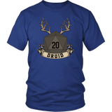 Druid Dice D20 DND T-Shirt - Luxurious Inspirations