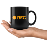 Rec Record Button Hub Parody Adult Joke Coffee Cup Mug - Binge Prints