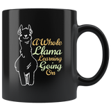 A Whole Llama Learning Going On Coffee Cup Mug - Luxurious Inspirations