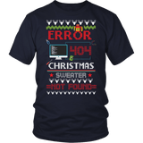 Error 404 Sweater Not Found Shirt - Funny Computer Ugly Christmas Sweater Geek Nerd IT Tee - Luxurious Inspirations