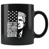 Funny Great Dad Donald Trump PAPA Father's Day Gift Mug - Pere Daddy Father 2018 Present Fixed Coffee Cup - Luxurious Inspirations