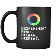 Experiment Fail Learn Repeat Coffee Cup Mug - Luxurious Inspirations