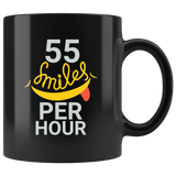 55 smiles per hour muscles happy optimistic lips calories coffee cup mug - Luxurious Inspirations