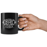 Always Buy The Bigger Bottle Better Safe Than Sober Funny Coffee Mug - Luxurious Inspirations