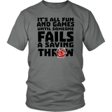 Fail Saving Throw DND T-Shirt - Luxurious Inspirations