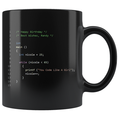 Nicole Programming Mug - Binge Prints
