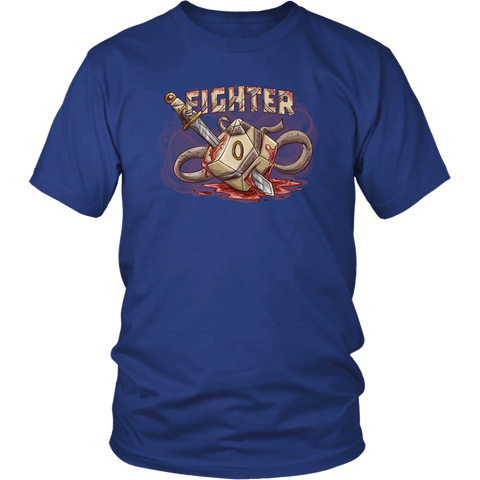 Fighter Dice D12 DND T-Shirt - Luxurious Inspirations