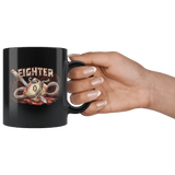 Fighter Dice D20 DND Mug - Critical Rage D&D RPG Coffee Cup - Luxurious Inspirations