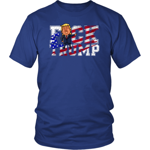 Fuck Trump American Flag Shirt - Funny Offensive Rude Crude Adult Humor Tee Anti Donald 45 4th Of July Tee Shirt - Luxurious Inspirations