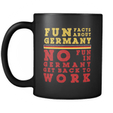 Fun Facts About Germany Second Style Black Color Font Mug - Luxurious Inspirations