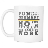 Fun Facts About Germany Second Style Black Font Mug - Luxurious Inspirations
