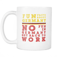 Fun Facts About Germany Second Style Color Font Mug - Luxurious Inspirations