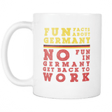 Fun Facts About Germany Second Style Color Font Mug - Luxurious Inspirations