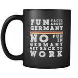 Fun Facts About Germany Second Style White Font Mug - Luxurious Inspirations