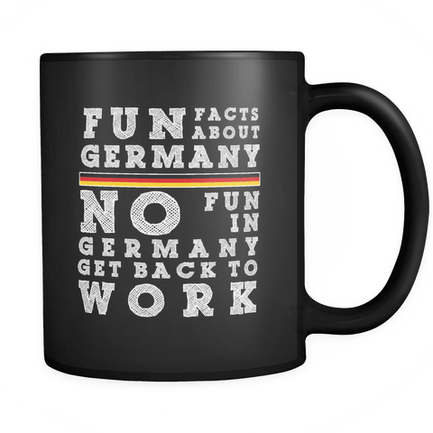 Fun Facts About Germany Second Style White Font Mug - Luxurious Inspirations