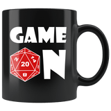 Game On Mug - Funny DND D20 Dice Critical Hit Roleplay Gaming Coffee Cup - Luxurious Inspirations
