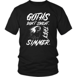 Goths Don't Sweat They Simmer T-Shirt - Funny Gothic Pentagram Dark Side Humor Tee Shirt - Luxurious Inspirations