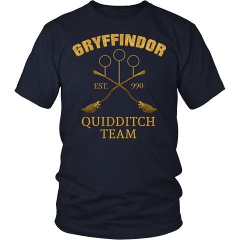 grab your brooms and gear up for quidditch Gryffindor Quidditch Team Shirt
