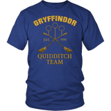 Gryffindor Quidditch Team Shirt - Funny Hogwarts Broom Championship Muggles Tee - Luxurious Inspirations
