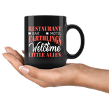 Restaurant bar motel earthlings welcome little alien Area 51 UFO flying saucers they can't stop all of us September 20 2019 Nevada United States army extraterrestrial space green men coffee cup mug - Luxurious Inspirations