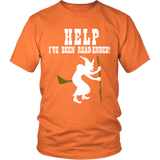 Help I've Been Rear-Ended Shirt - Funny Halloween Witch Broom Tee - Luxurious Inspirations