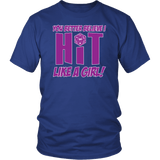 Hit Like A Girl DND T-Shirt - Luxurious Inspirations