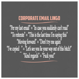 Corporate Email Lingo Funny Work Employee E-Mail Offensive Coffee Cup Mug Canvas - Luxurious Inspirations