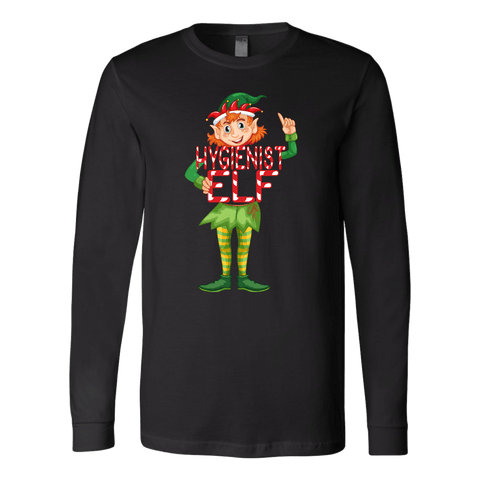 Hygienist  Elf Long Sleeve T-Shirt - Funny Christmas Elves Tee - Luxurious Inspirations