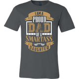 I Am A Proud Dad Of A Smartass Daughter Shirt- Funny Father Daddy Tee - Luxurious Inspirations