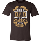 I Am A Proud Dad Of A Smartass Daughter Shirt- Funny Father Daddy Tee - Luxurious Inspirations