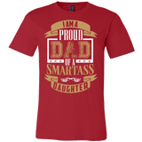 I Am A Proud Dad Of A Smartass Daughter Shirt- Funny Father Daddy Tee - Luxurious Inspirations