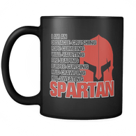 I Am A Spartan Mug - Race Racing Sport Athlete Coffee Cup - Luxurious Inspirations