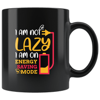 I Am Not Lazy On Energy Saving Mode Mug Funny IT Phone Charger Battery Geek Coffee Cup - Luxurious Inspirations