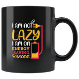 I Am Not Lazy On Energy Saving Mode Mug Funny IT Phone Charger Battery Geek Coffee Cup - Luxurious Inspirations