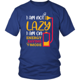 I Am Not Lazy On Energy Saving Mode T-Shirt Funny IT Phone Charger Battery Geek Tee Shirt - Luxurious Inspirations