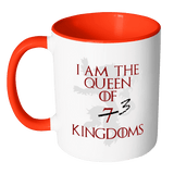 I Am The Queen Of 7 Kindgoms Mug - 3 At Most. Game Of Thrones Cersei Lannister Coffee Cup - Luxurious Inspirations