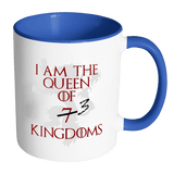 I Am The Queen Of 7 Kindgoms Mug - 3 At Most. Game Of Thrones Cersei Lannister Coffee Cup - Luxurious Inspirations