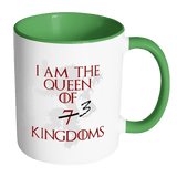 I Am The Queen Of 7 Kindgoms Mug - 3 At Most. Game Of Thrones Cersei Lannister Coffee Cup - Luxurious Inspirations