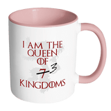 I Am The Queen Of 7 Kindgoms Mug - 3 At Most. Game Of Thrones Cersei Lannister Coffee Cup - Luxurious Inspirations