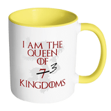 I Am The Queen Of 7 Kindgoms Mug - 3 At Most. Game Of Thrones Cersei Lannister Coffee Cup - Luxurious Inspirations