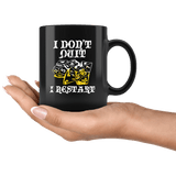 I Don't Quit I Restart Mug - Funny DND D&D D20 DM Dice Coffee Cup - Luxurious Inspirations