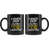 I Don't Quit I Restart Mug - Funny DND D&D D20 DM Dice Coffee Cup - Luxurious Inspirations
