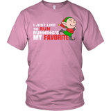 I Just Like to Run Shirt - Christmas Elf Running Jogging Cardio Workout Tee - Luxurious Inspirations