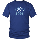 I Love You 3000 T-Shirt - Fathers Mothers Day 3K Touching Marvelous message For Dad And Mom Tee Shirt - Luxurious Inspirations